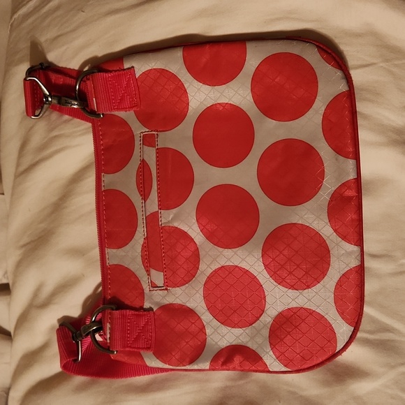 Thirty-One Pink polka Dotted small Purse/Bag - Picture 1 of 5